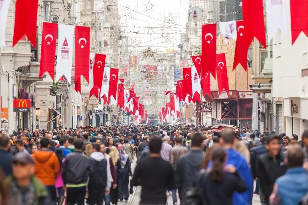 Istiklal streetTaksim Istanbul Turkey