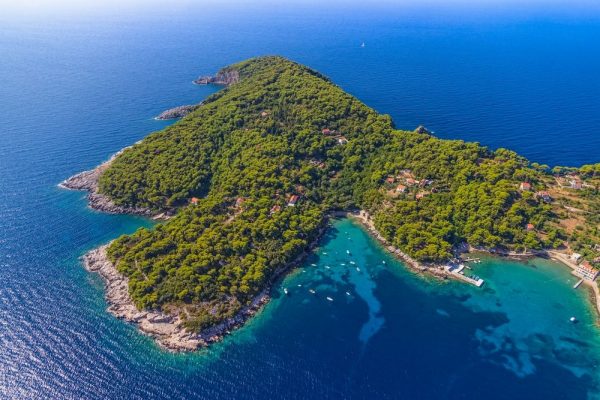 Elafitit Islands Island Kolocep at Elaphites near Dubrovnik Depositphotos 46600319 S