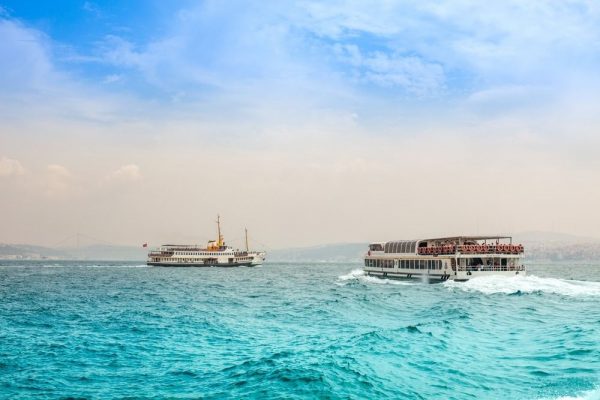 The ferry in the Bosphorus Istanbul Depositphotos 90907676 S