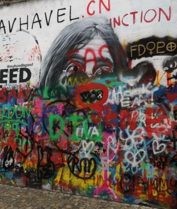 Lennon muren Prag